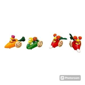 1988 Fraggle Rock McDonalds Toys 3 different cars Bundle and Save